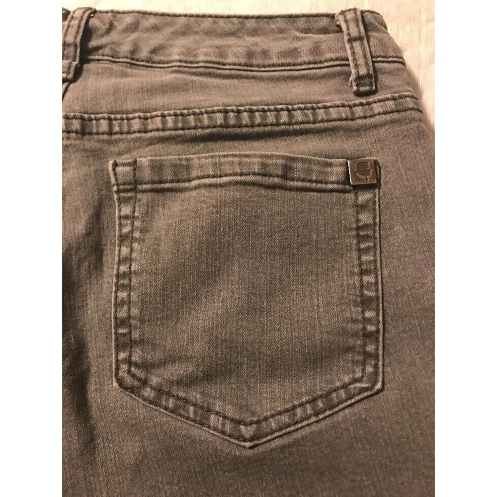 Karl Lagerfeld Women's Jeans Paris Gray Straight Leg Stretch Jeans Size 4 X 29